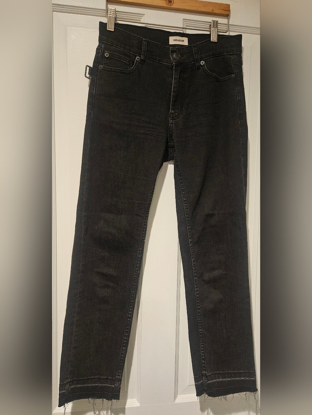 Zadig & Voltaire Black Cropped Women's Jeans